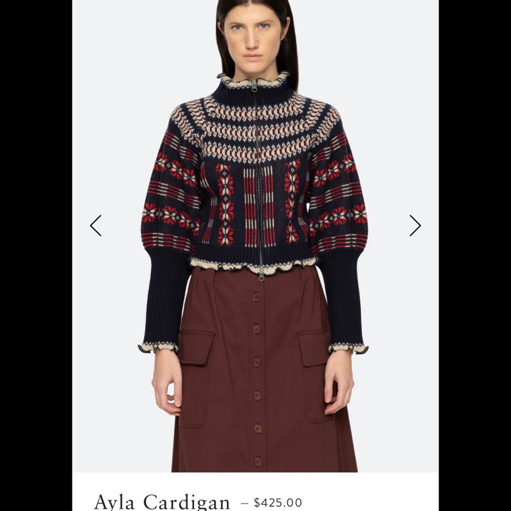 Sea New York Ayla Cardigan Red/Navy S